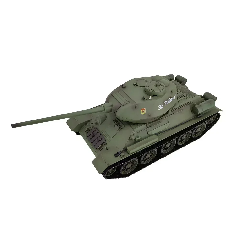 New Remote Control Tank Henglong 3909-1 Russian T34/85 Large Multi Functional Combat Simulation Rc Tank Car Model Kids Xmas Gift 6