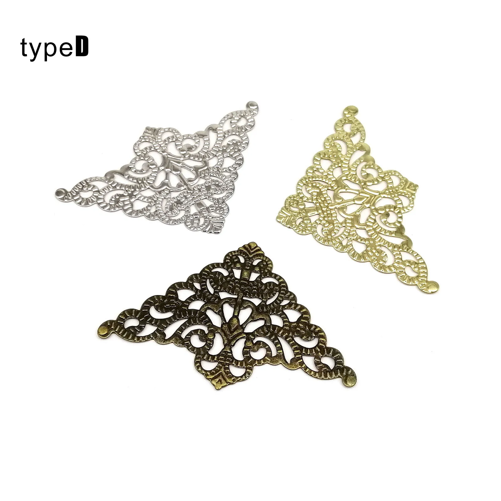 Metal decorative corner cover Edge Protector for Book Scrapbook Photo Album Frame Jewelry Chest Gift Wine Wooden Box Case 12pcs