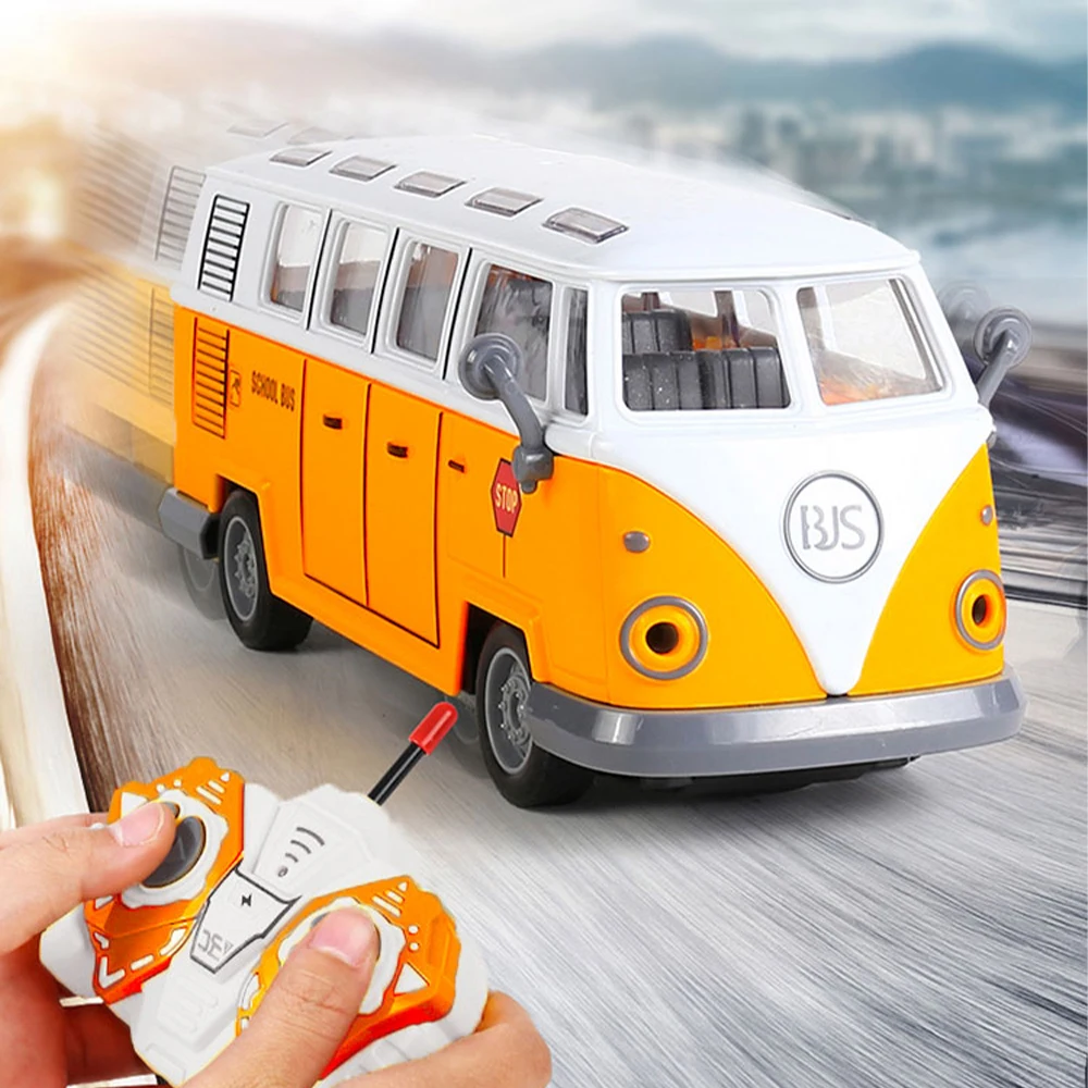 1/30 RC Car Remote Control School Bus Model Tourist Sightseeing Bus City Express High Speed Tour Bus Electric Car Kids Toys Gift 6
