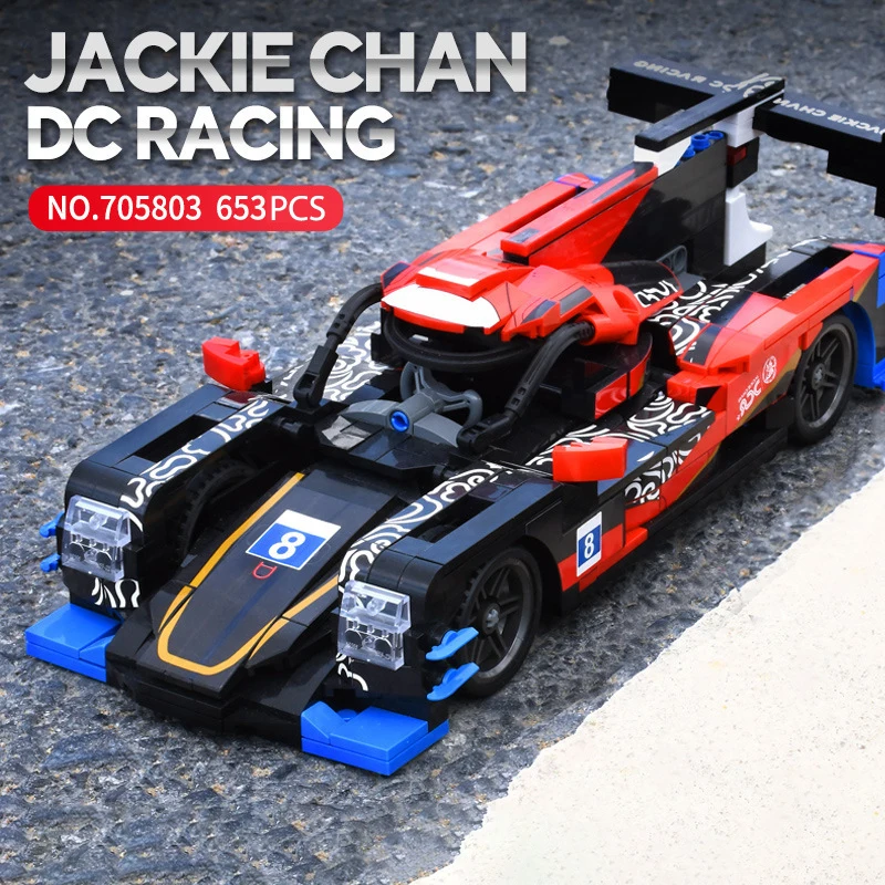 1:18 Technical Jackie Chan DC Racing Formula Car Building Blocks