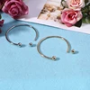 10Pieces White Silver Plated Bangle Bracelet Screw End Ball Cuff Charm Beads DIY Jewelry for Women Men Cuff Bangle Gifts 3