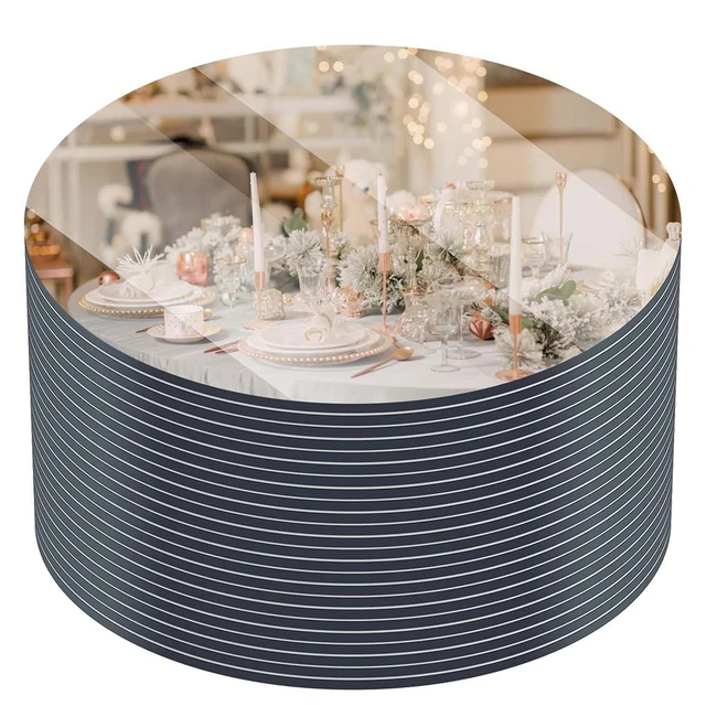 Round Acrylic Mirror Candle Plate Set, Round Mirror Base for Table  Centerpieces,Round Mirror Wall Stickers Self Adhesive Mirrors - AliExpress