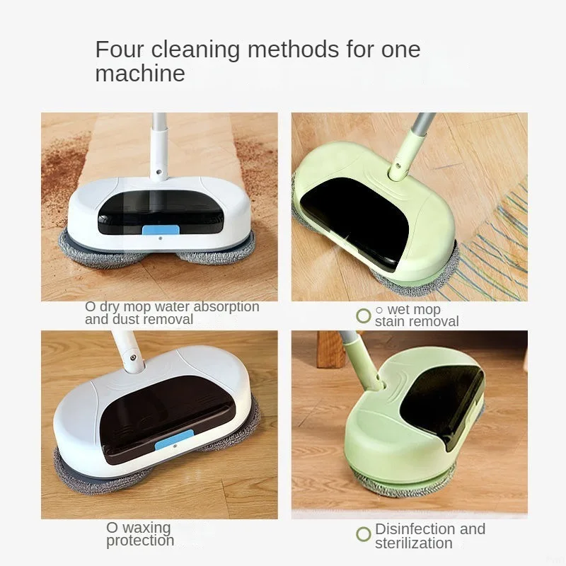 Electric Mop Battery 2000mah Rechargeable Wireless Handheld Household Intelligent Mop Sweeper Floor Scrubber Machine Spray Mop 6