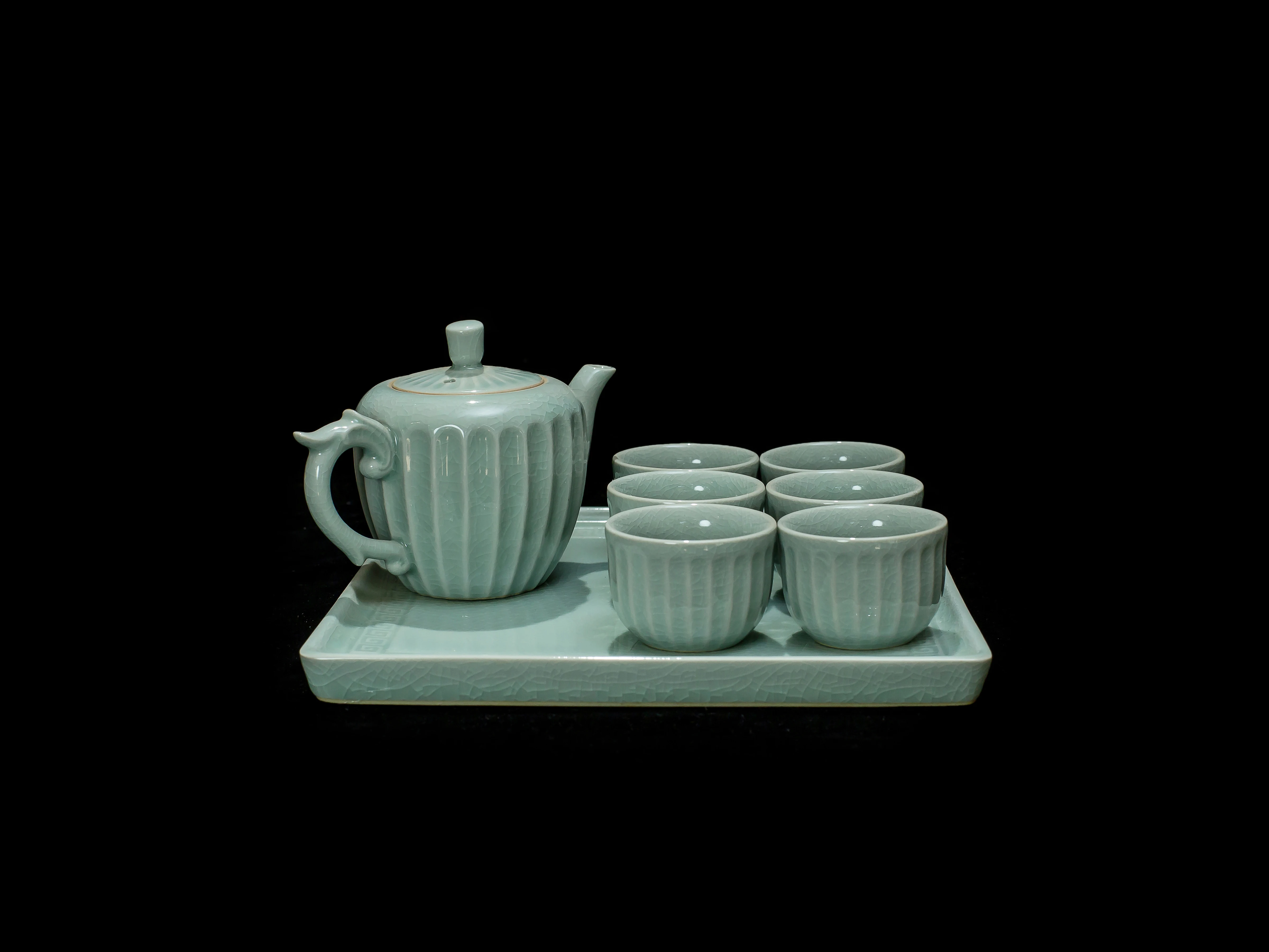 Ru Porcelain Tea Set - Song Dynasty Style طقم شاي...