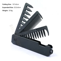 Premium Multi-Use Portable Folding Hair and Beard Styling Comb (3 teeth)