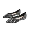 2022 Woman Luxury Shoes Big Size 34-43 Paillette Flats Heels Ballerina Ladies Pointed Toe Loafers Ballets Shoes Dressy Femmes 6