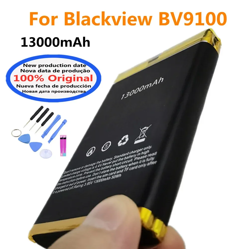 

Высокое качество, 13000 мАч, 100% оригинальная фотобатарея для Blackview BV9100, аккумулятор, фотобатарея + Инструменты