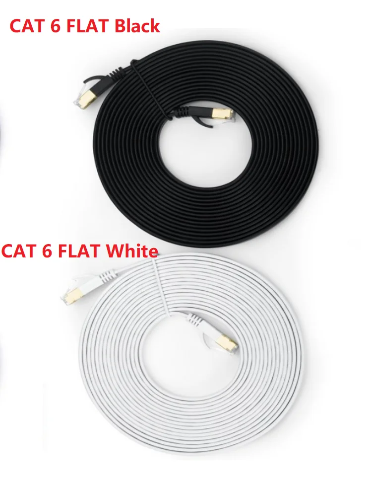 כבל Ethernet Cat6 באורך 0.5-30 מטרים, ג'יגהביט במהירות גבוהה של 1000Mbps, כבל אינטרנט RJ45 מוגן ברשת LAN למחשב נייד, מסוף ומחשב PS5