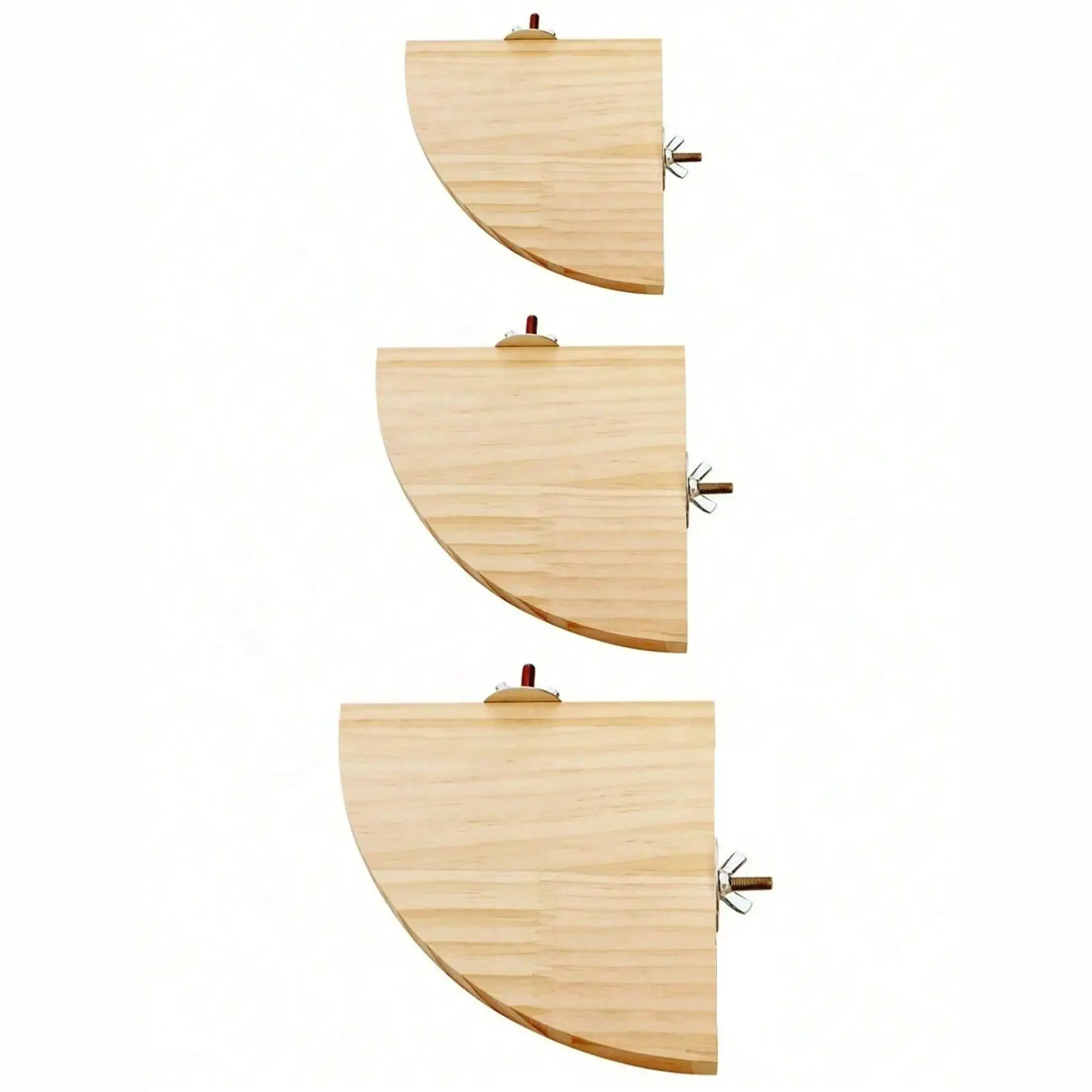 1PC Wooden Fan-shaped Bird Toy Hamster Jumping Board Resting Table for Parrots and Hamster Cage Accessories parrot toy bird toy bird cage accessories