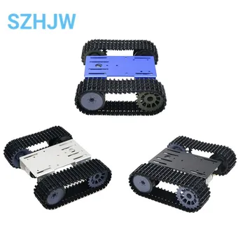 Mini T101 Smart Robot Tank Chassis Piattaforma per auto cingolata con motore 33GB-520 per parte giocattolo robot Arduino fai da te