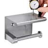 Toilet Paper Holder Wall Mount, Fits Mega Rolls Size  Toilet Paper Holder with Shelf,  Premium Rustproof Stainless Steel,Silver 5