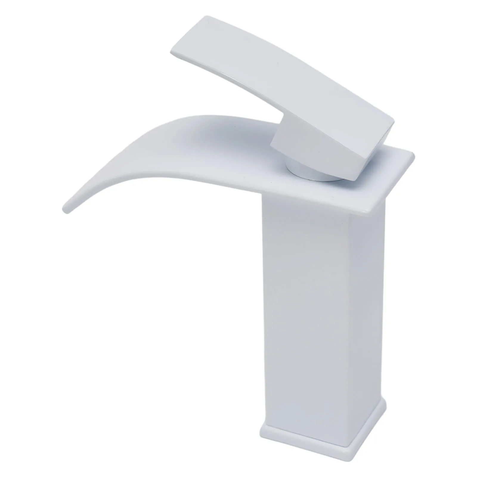 

Modern Waterfall Basin Faucet Deck Mounted Mixer Tap Single Lever Handle Stable and Shake free Installation