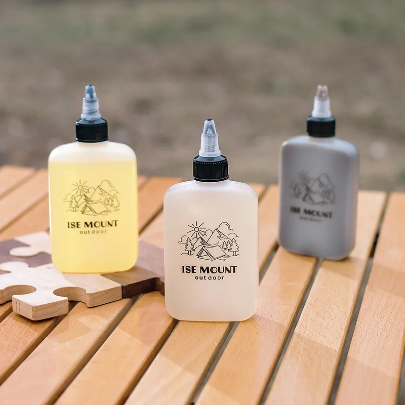Outdoor Oil Bottle Portable Sealed Seasoning Bottle Barbecue Camping Leak Proof Container Dispensers