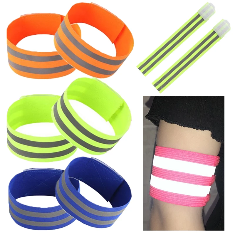 Bracelet de sport de plein air pour hommes et femmes, 1 pièce, réfléchissant,  pour la course de nuit, les Sports de plein air, la sécurité, bande  élastique - AliExpress