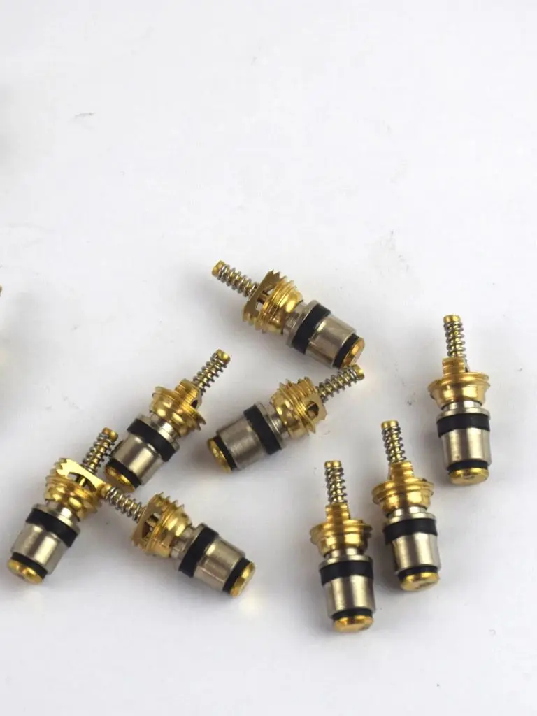 10pcs Car Automotive A/C Air Conditioning Valve Core Brass for Volvo Citroen Fukang Elysee Copper