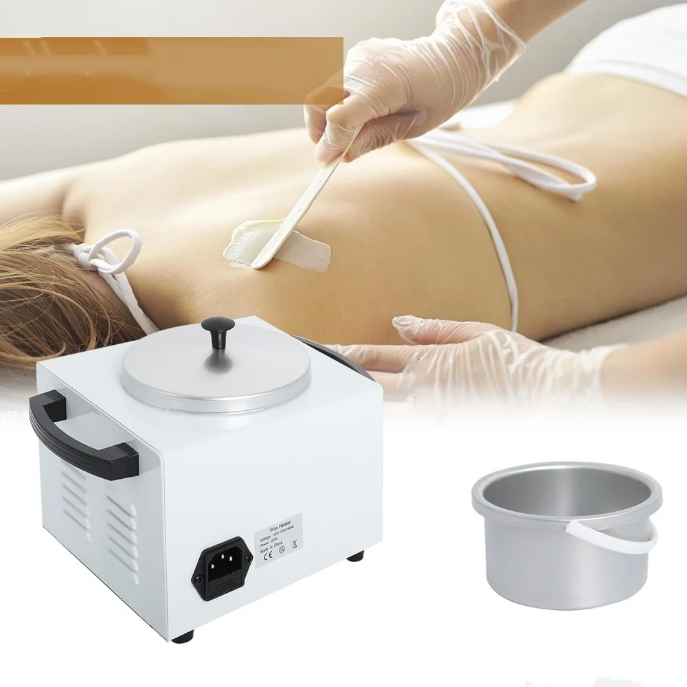 Wax Warmer for Hair Removal Professional Single Wax Warmer Pot Melter Adjustable Temperature Compact for SPA Salon Machine