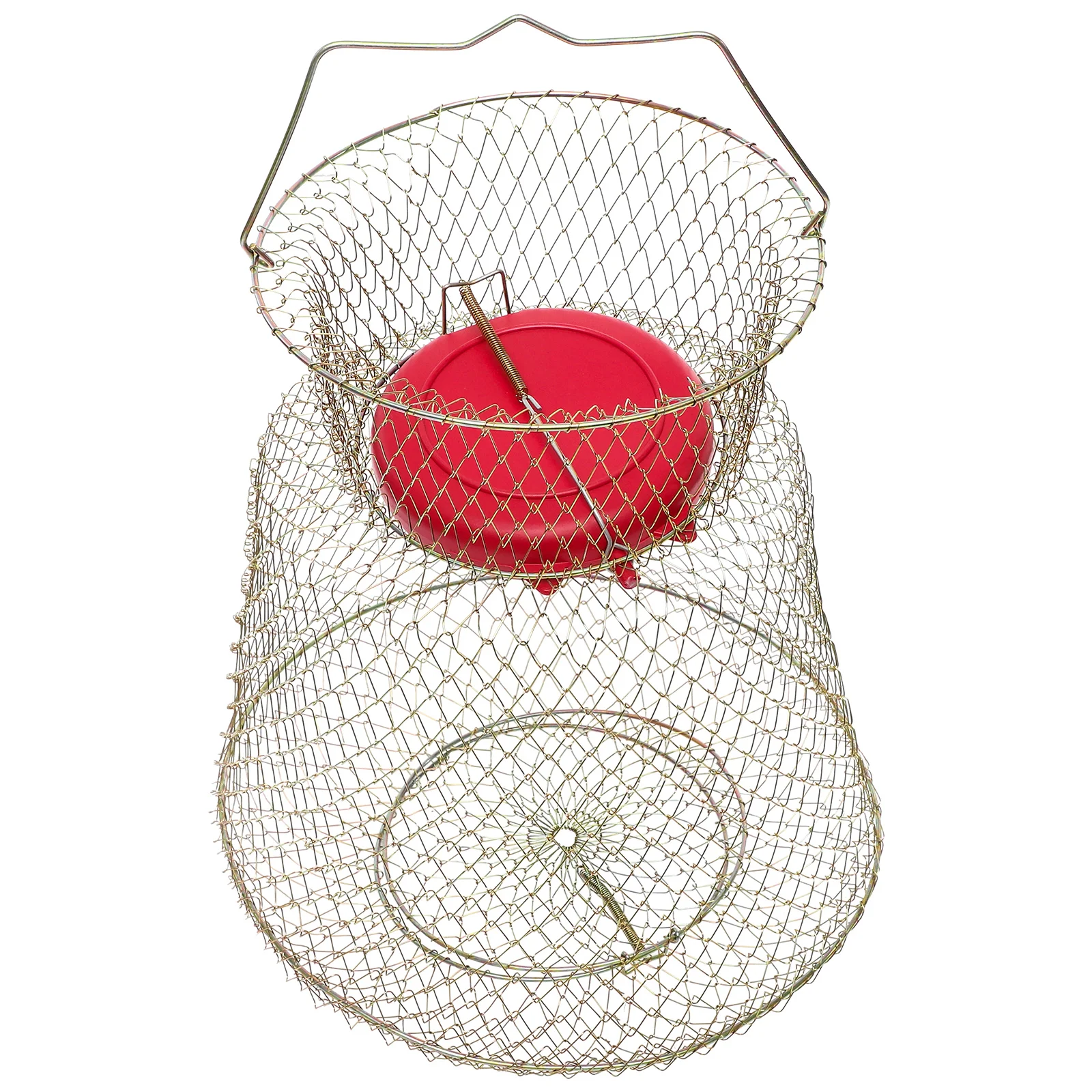 

Iron Fishing Cage Crab Basket Shrimp Fishing Supply Portable Fishnetsting Caught Supply Catch Cage Iron Metal Guards for Fishing