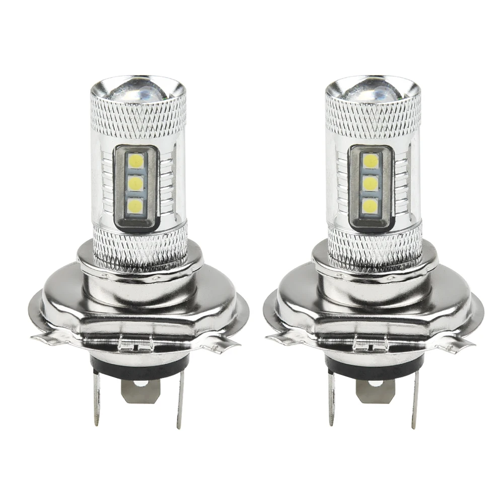 

2pcs Car H4 LED High Low Fog Lights 12V 8000K Driving Light LED Headlight High/Low Beam Universal 9003/HB2 Auto Lamps