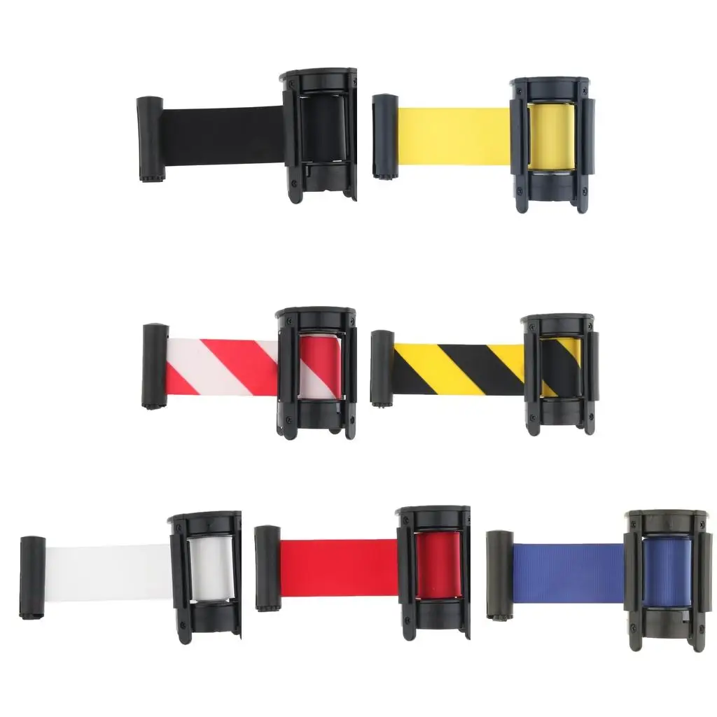 6-Color Stanchion Queue Extended Retractable Belt Straps 2m/ 6.6ft