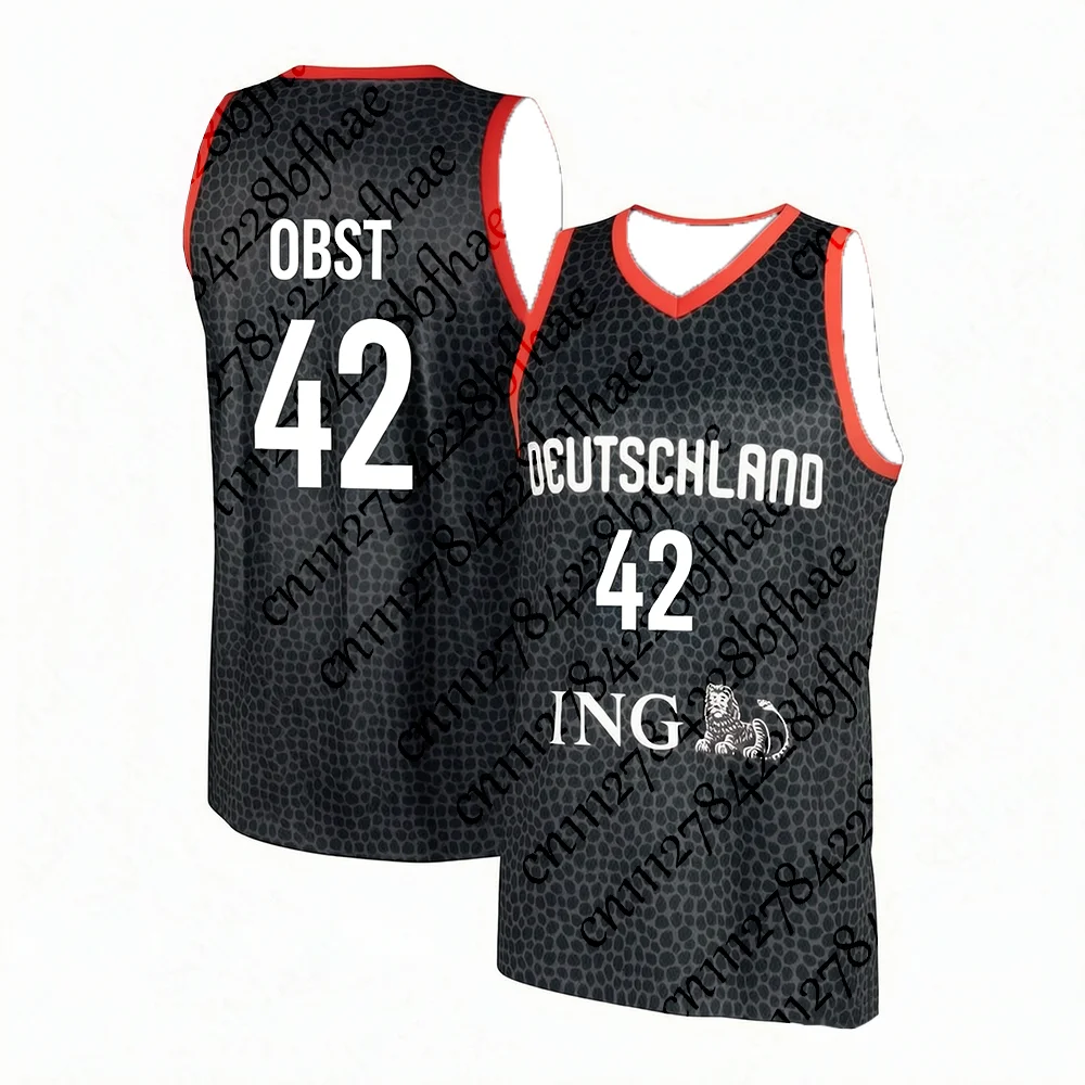 Sommer-Sportwettkampf Deutsches Basketball-Tanktop Schnell Trocknend Atmungsaktiv Outdoor Dünnes Athletik-Oberteil für Erwachsene und Kinder