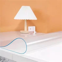 PVC Clear Writing Desk Pad Anti-Static Heat Resistant Waterproof Table Protector for Office Computer Writing Desk Tabletop 1