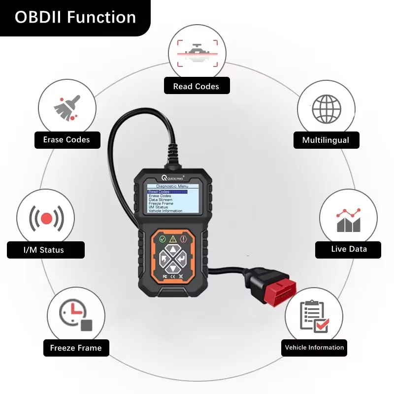 QUICKLYNKS T31 Car Full OBD2/EOBD Scanner Engine System Check Code Reader Professional OBD 2 Automotive Diagnostic Scan Tools 4