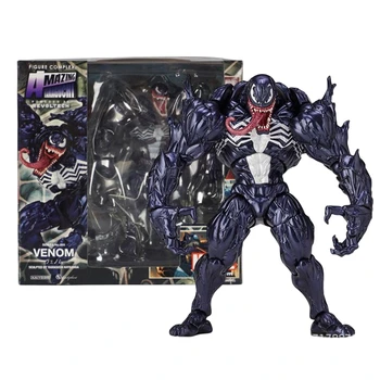 Venom AMAZING YAMAGUCHI Action Figure Joint Movable Change Face Statue 1