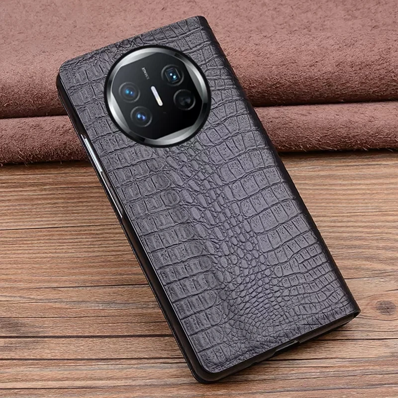 Luxury Genuine Leather Case for Huawei Mate X5 Magnetic Flip Phone Cover for Huawei Mate X3 Funda Skin MateX5/Mate3 Window Bag