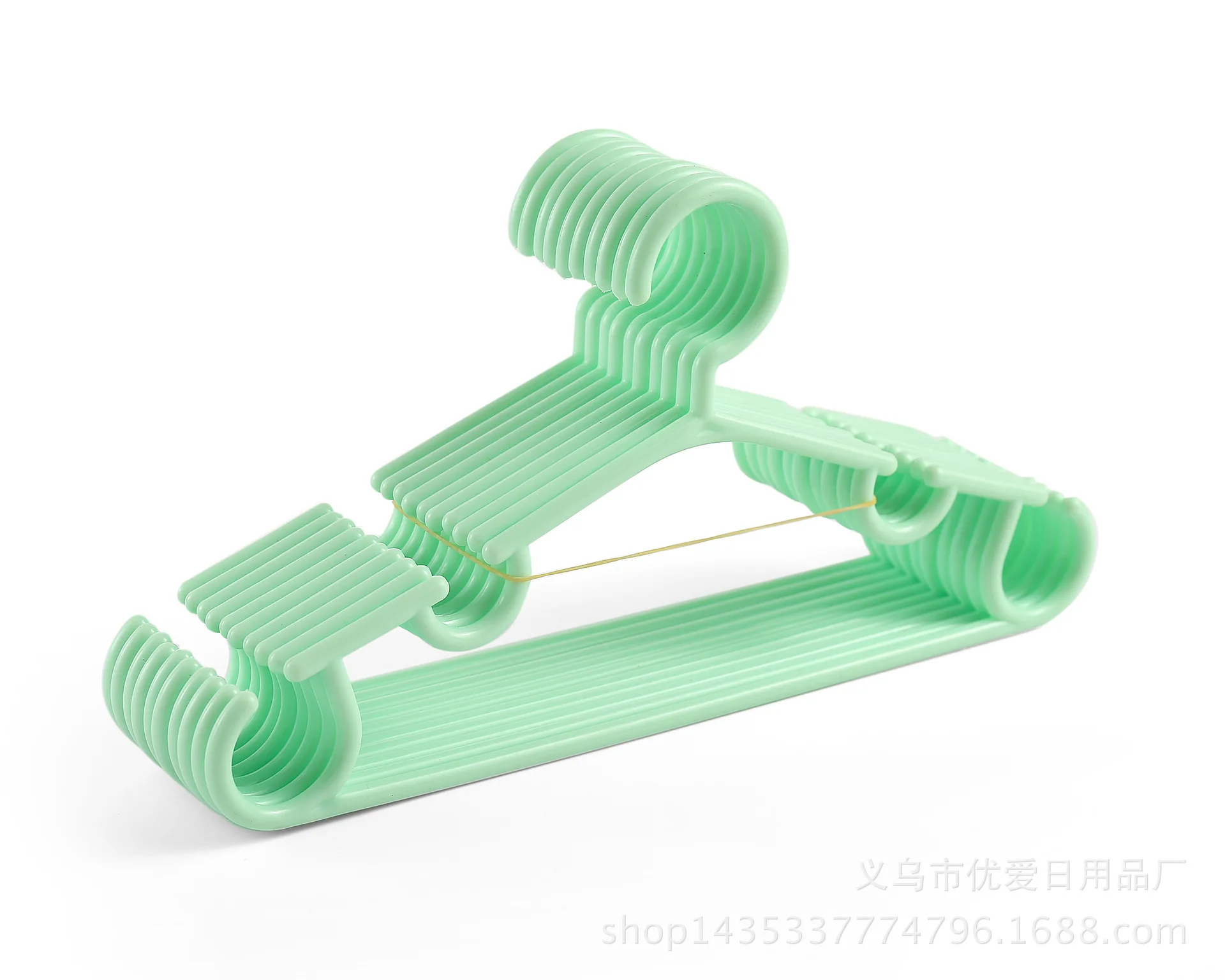 Loen Plastic Non-Slip Kids Standard Hanger for (Set of 20) Rebrilliant