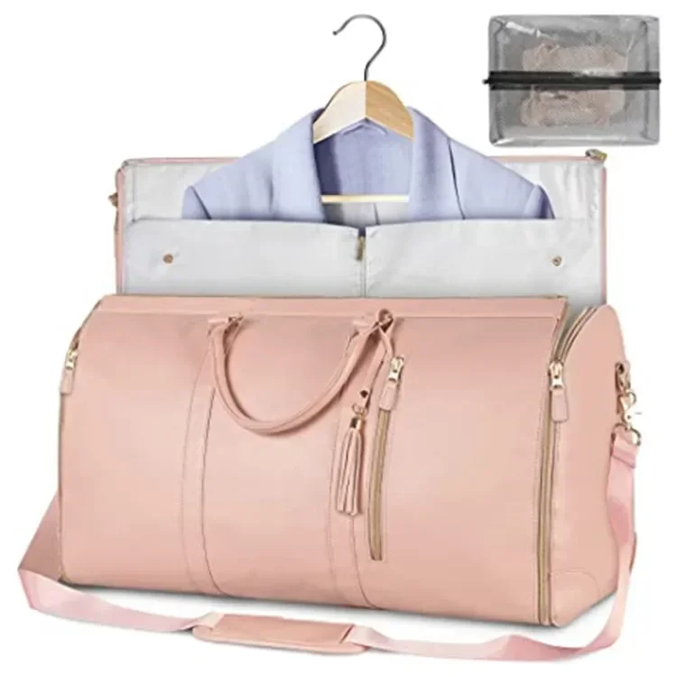 

Fashionable Foldable Travel Bag for Women, Clothing Organizer, Easy Storage Options, Perfect for Business and Casual Trips