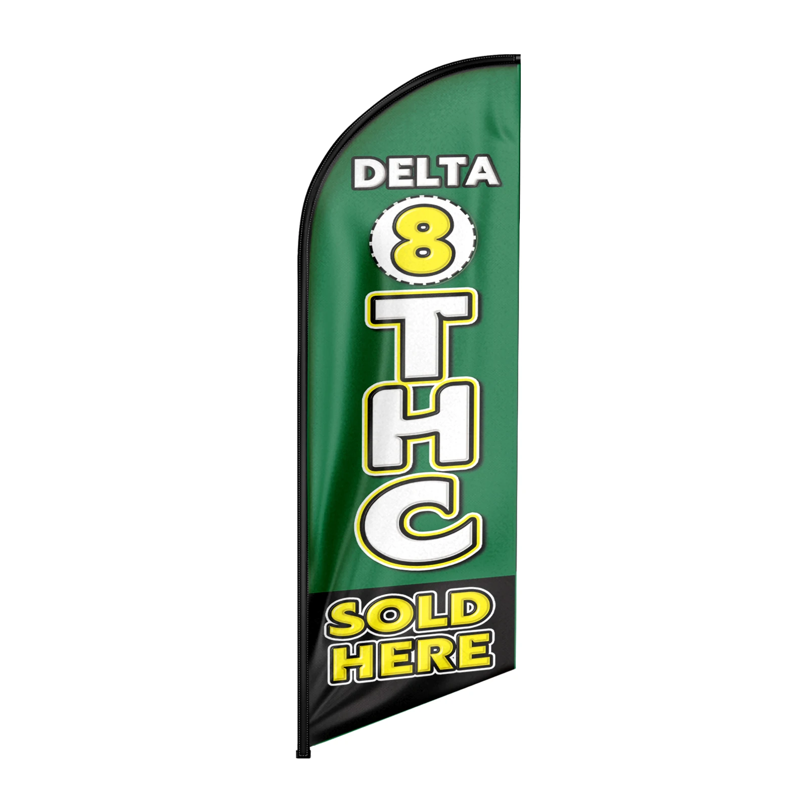 Fsflag 1 Pz 8Ft Delta2 Feather Flag Con Pole Kit E Ground Spike Swooper Banner Decorazioni (Senza Palo)