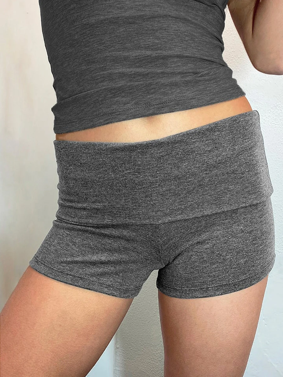 Women s High Waist Yoga Shorts with Side Pockets and Tummy Control Breathable Workout Running Shorts for Women