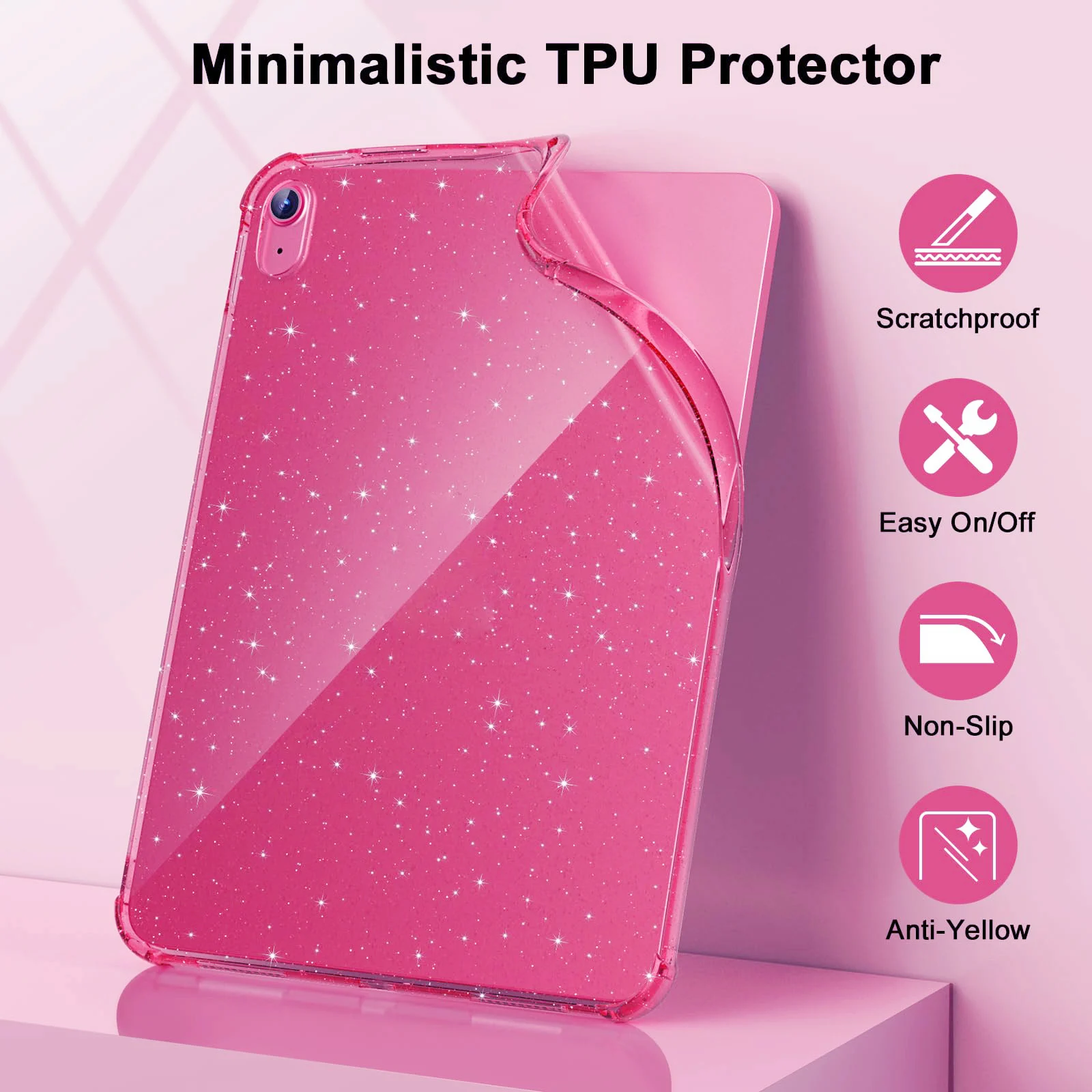 Sparkling Glitter Soft Silicone Tablet Case