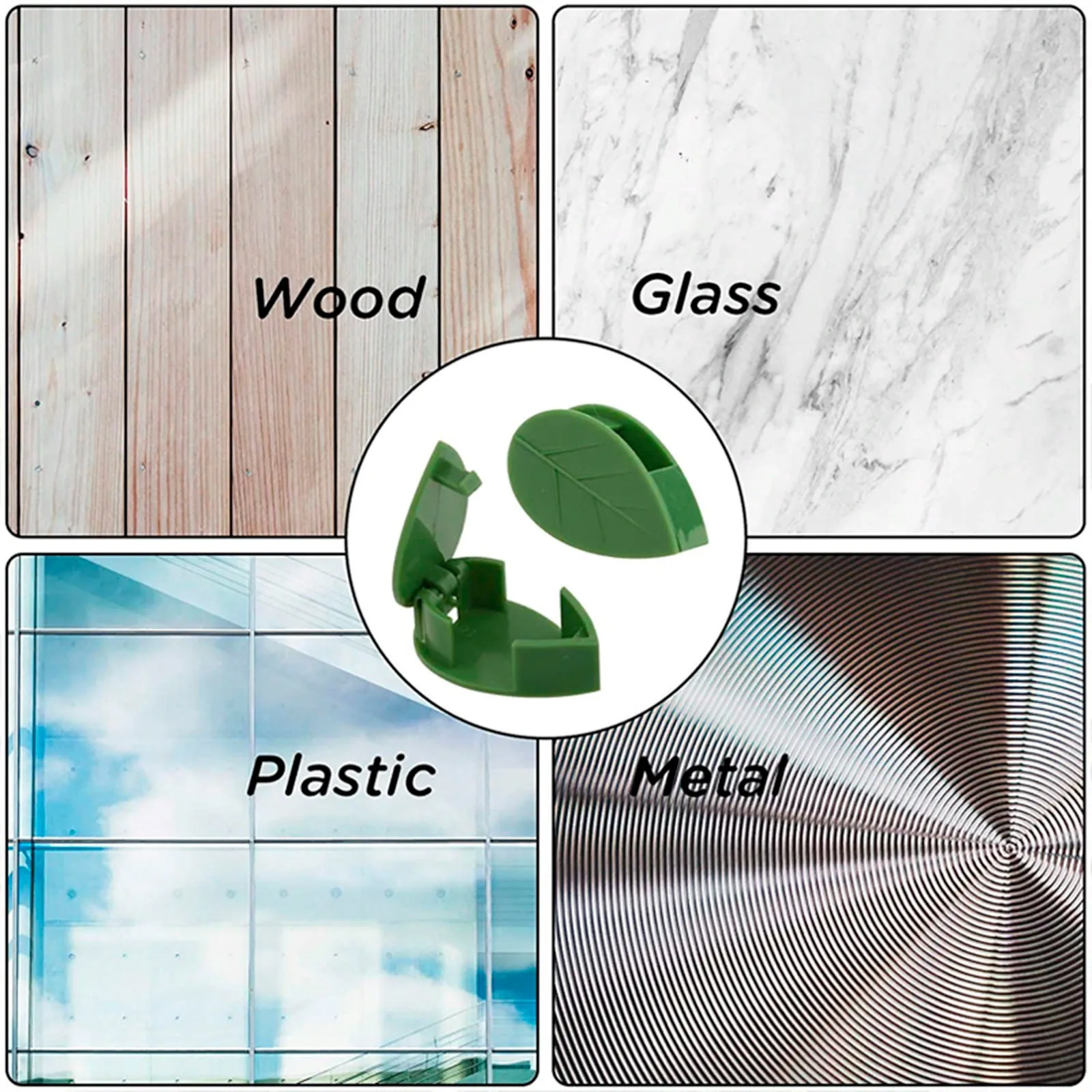Plant Climbing Wall Fixture Clips Acrylic Sticker Self-Adhesive Hook Plant Vine Traction Holder Indoor Outdoor Decor
