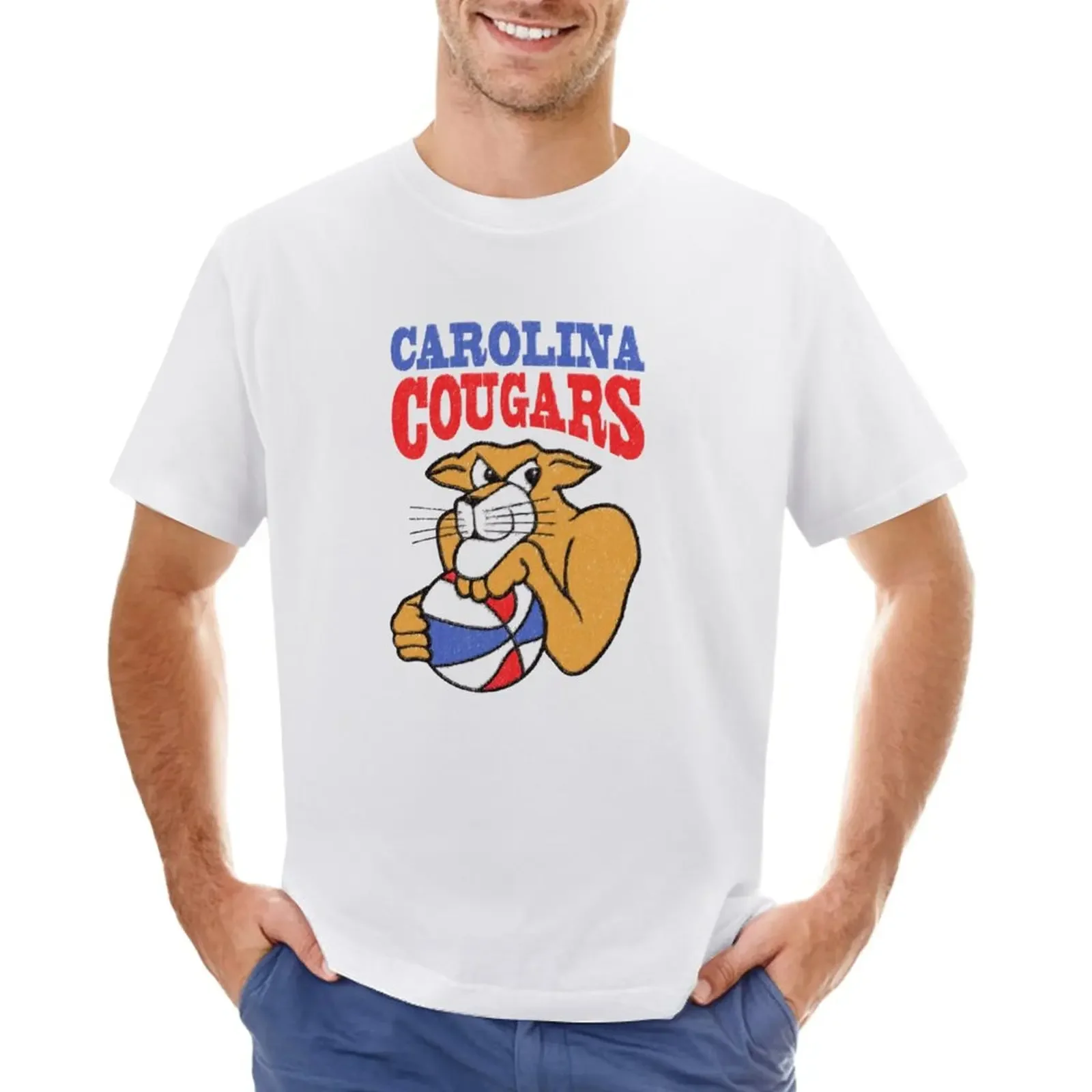 

Carolina Cougars Vintage T-Shirt cute clothes quick drying plain white t shirts men