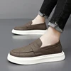 New Male Footwear Genuine Leather Mens Slip on Driving Shoes High Quality Mens Casual Flats High Quality Mens Breathable Loafers 6