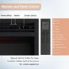 Electric Fireplace Insert with Front Trim Kit, Fire Crackling Sound, 750W/1500W Heater, Remote Control Electronic Fireplace 4