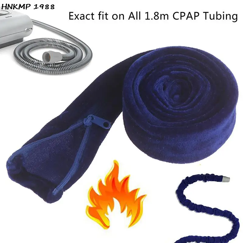 1Pcs 73.2in Reversable CPAP Tube Cover Hose Wrap Tubing Cover Zipper