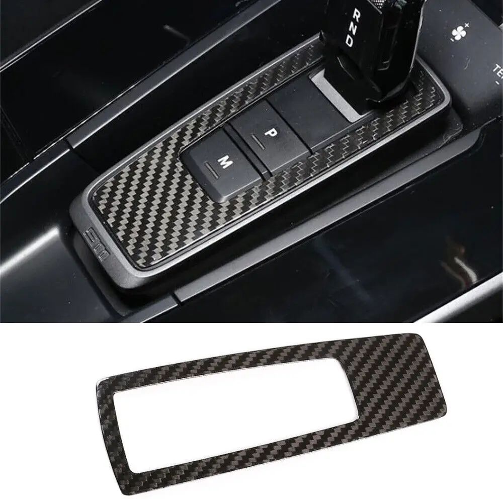 

Real Carbon Fiber Auto Inner Gear Panel Shift Panel Cover Car Interior Accessories For Porsche 911 2019-2023