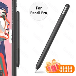Color Matching Soft Silicone Ultra-Thin Protective Pencil Case Cover (Black)
