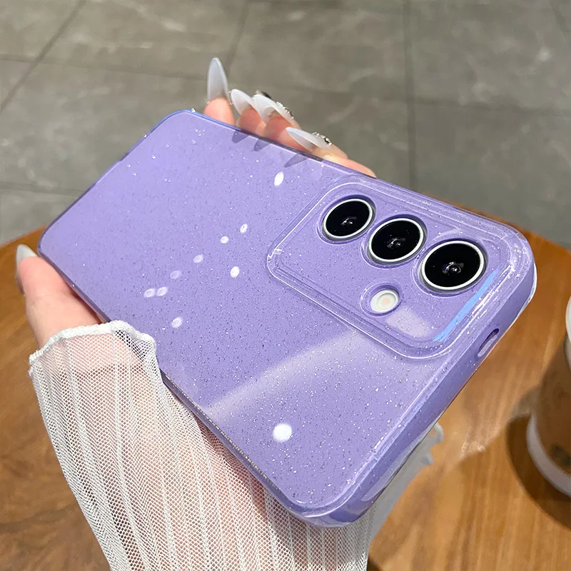 Luxury Glitter Bling Sequins Silicone Soft Case - Jelly Candy Color Shockproof Cover