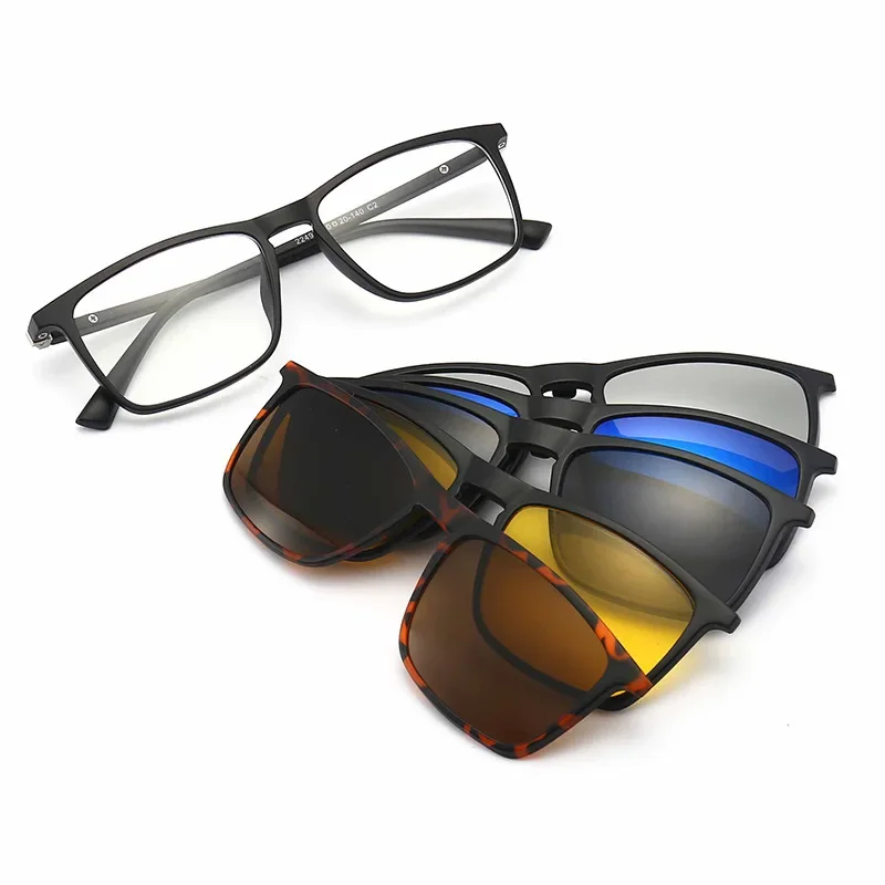 Gafas De Sol Magnéticas Polarizadas 3 En 1 Para Hombre Y Mujer
