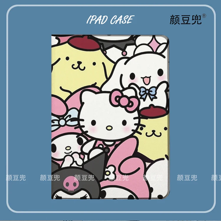

Hello kit Anime Cases For iPad Air 4 5 10.9 Mini 3 5 6 Cases Luxury Silicone For Pro 12.9 11 10.5 For iPad 10th Protective Shell