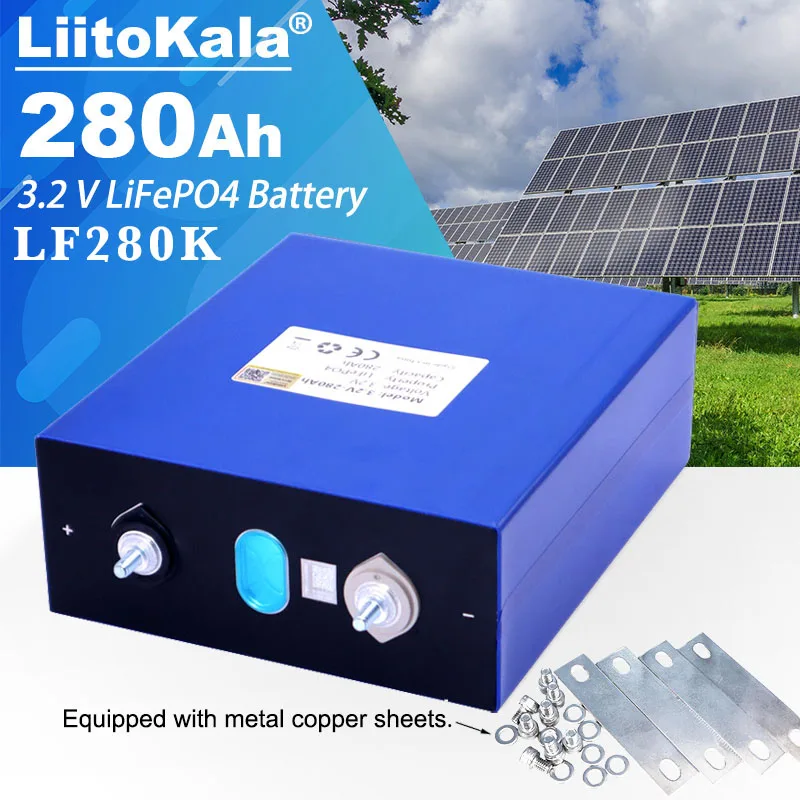 

New Original 3.2V 280Ah LiFePO4 battery DIY 12V for Electric car RV Campers Golf Cart Off-Road Solar Wind Class A TAX FREE
