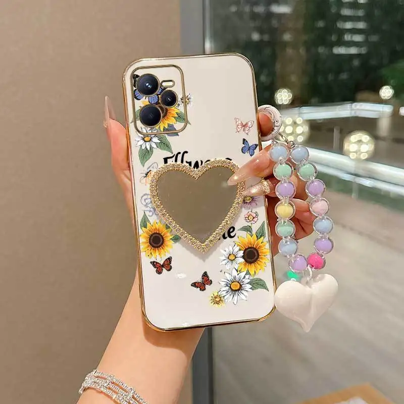 Floral Butterfly Dance Phone Case Set with Lanyard and Stand
