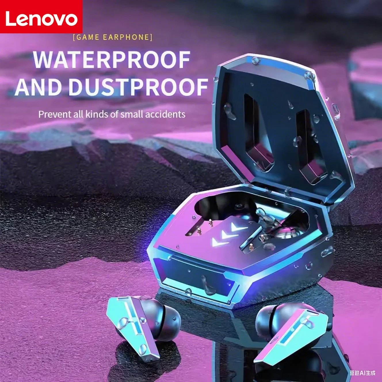 Original Lenovo GM10 Bluetooth Earphones Game Ear Earbud Wireless Headphone for Waterproof with Mic Sports Hifi Headsets