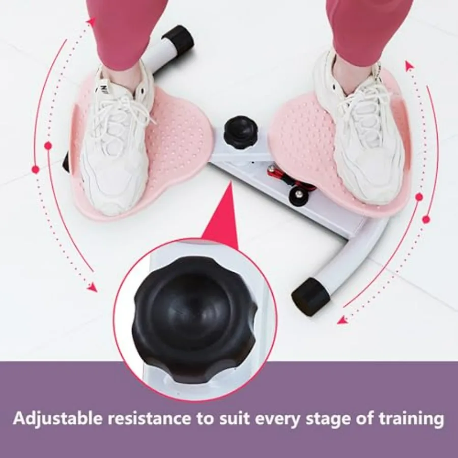 Waist Twister, Ab Machine with Resistance Bands,330 lbs Weight Capacity, Abs Workout for Slim Waist and Core Ab Exercise, Noisel