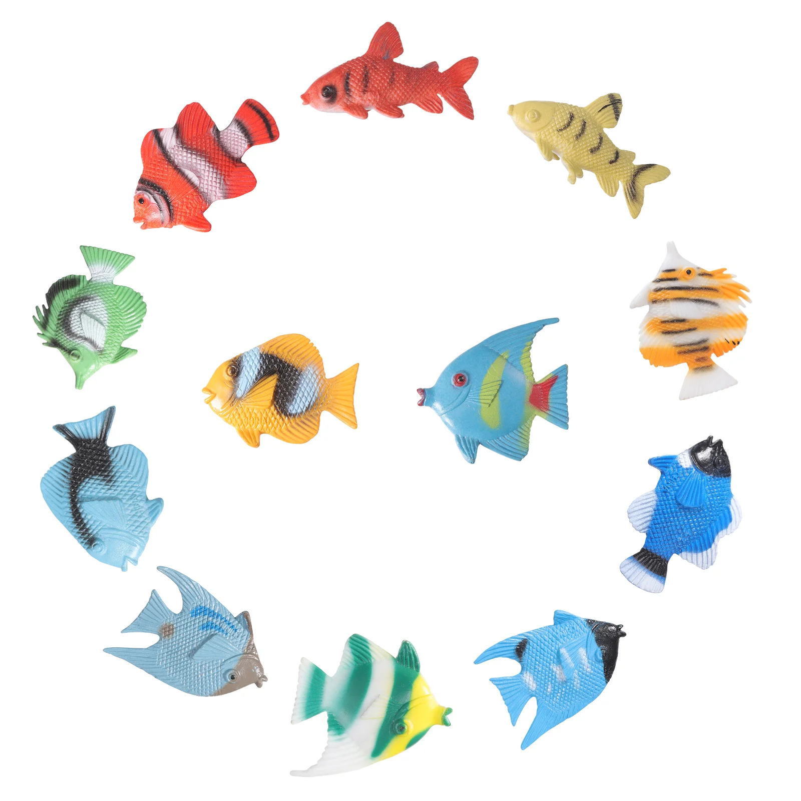 

Zerodeko Tropical Fish Toys Pastic Sea Creatures Figurines Set Educational Learning Ocean Animal Figures Themed Party