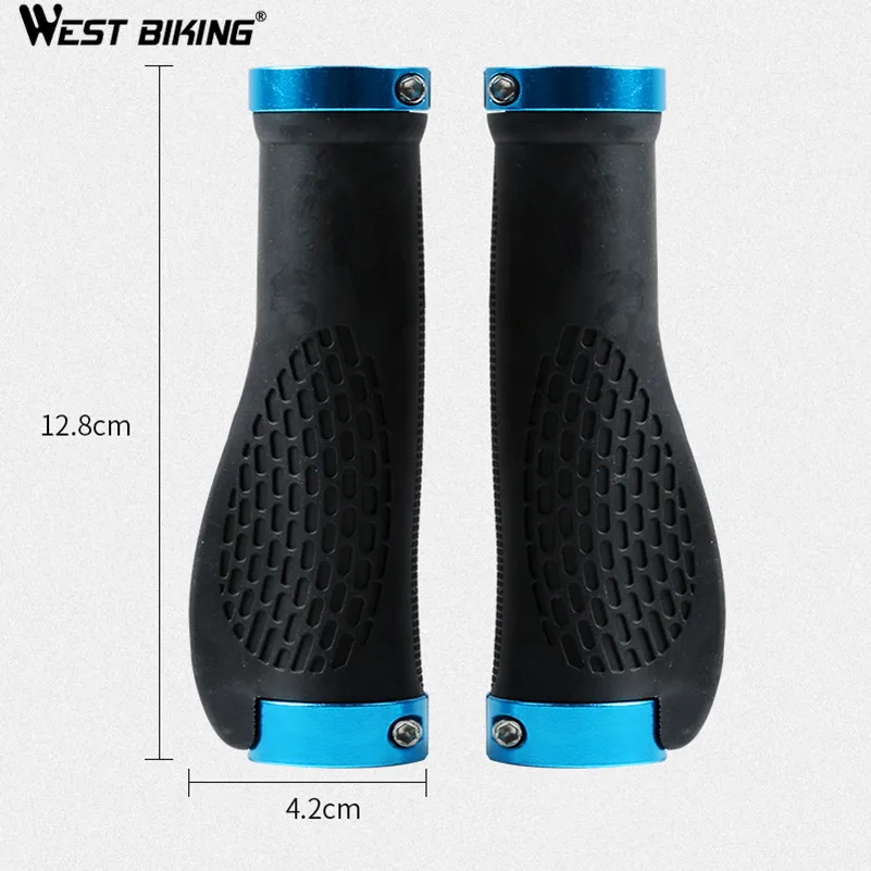 WEST BIKING Anti Skid Rubber Bicycle Grips Mountain Bike Handlebars Grips 2-2.5cm MTB Road Cycling Skid Proof Grips Accessories