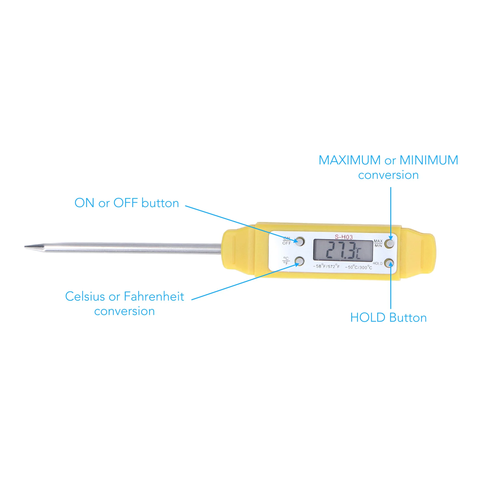 Digital Food Thermometer Automatic Calibration Pen  High Accuracy Electronic Pocket Thermometer Electronic Food Thermometer 4